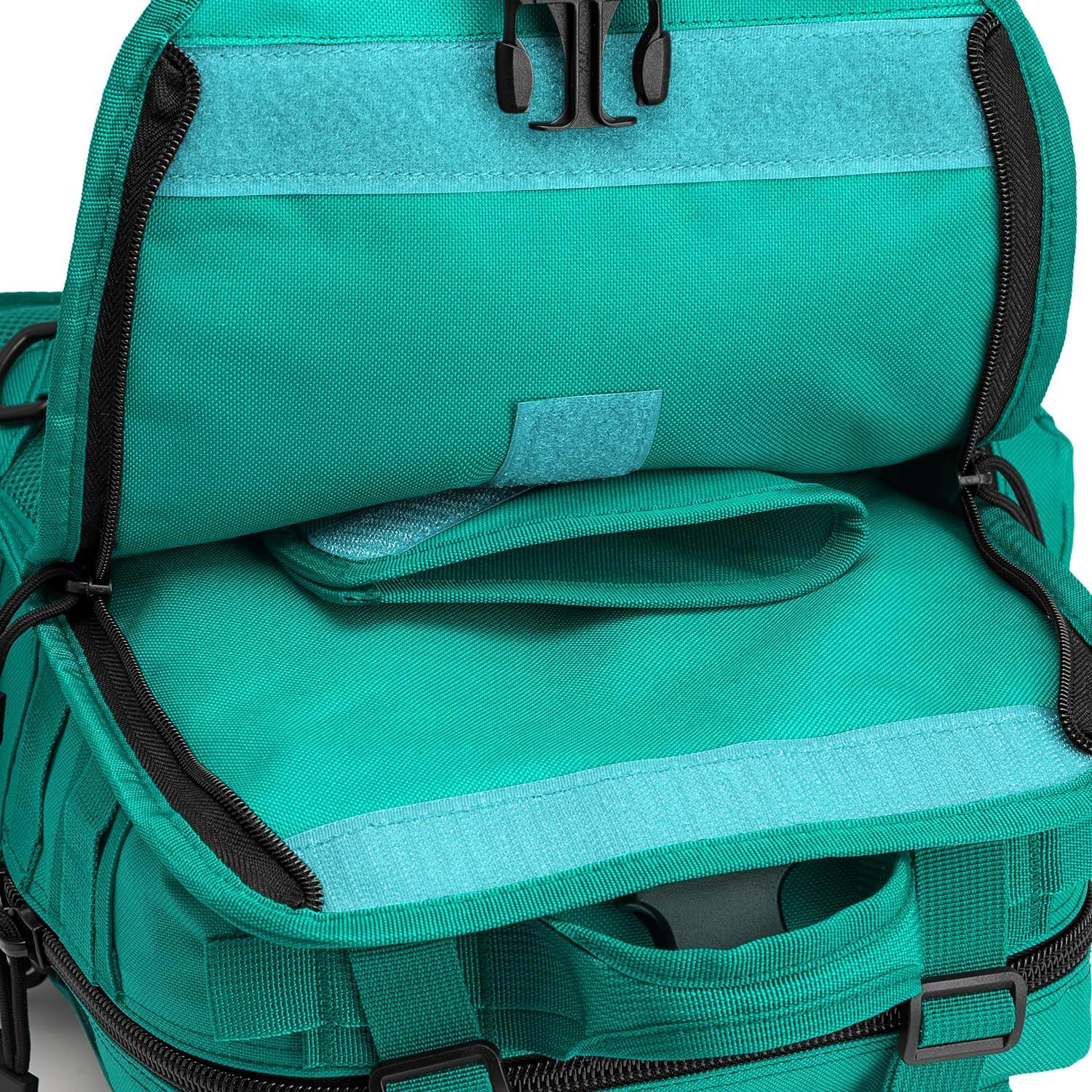 imageG4Free Large Tactical EDC Sling Bag Backpack Military Molle Bag Single Strap Shoulder Backpack for Men EDC Adjustable HolderPeacock Green
