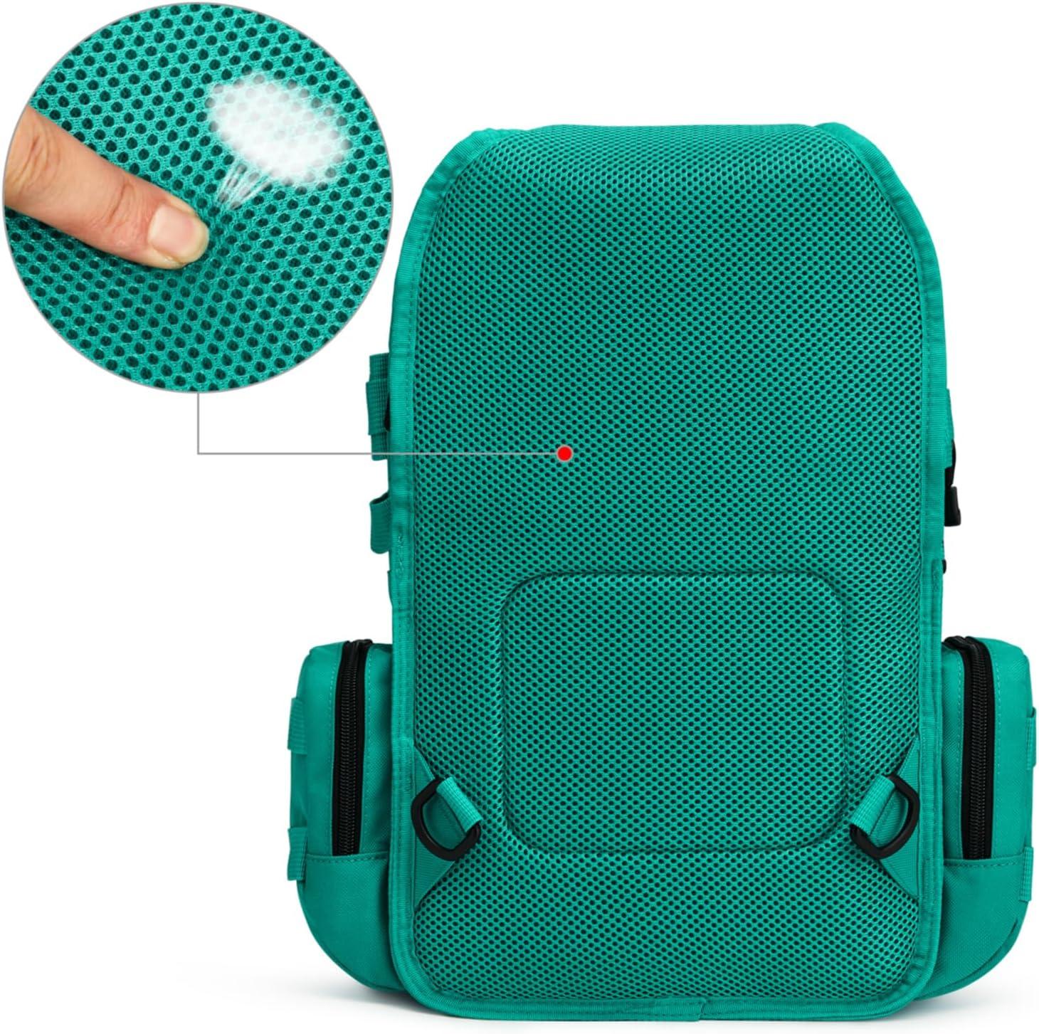 imageG4Free Large Tactical EDC Sling Bag Backpack Military Molle Bag Single Strap Shoulder Backpack for Men EDC Adjustable HolderPeacock Green