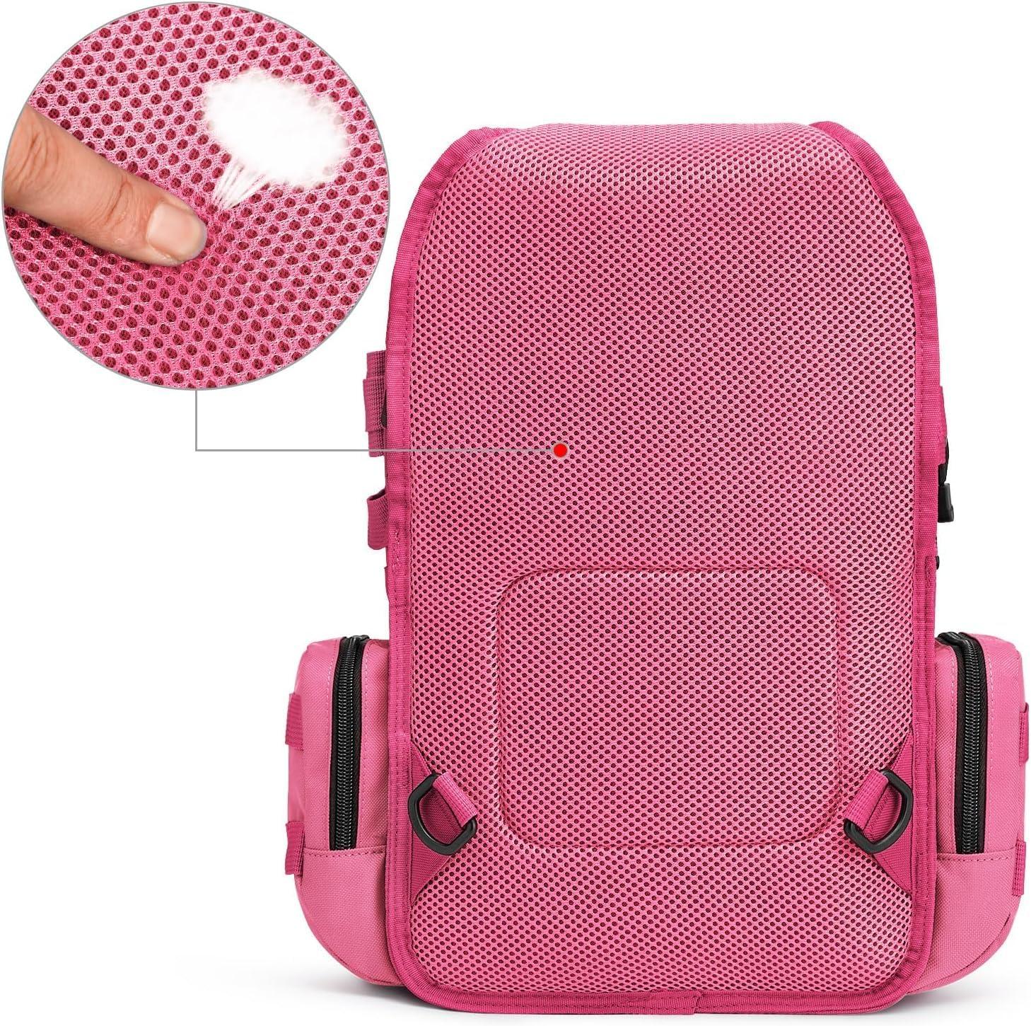 imageG4Free Large Tactical EDC Sling Bag Backpack Military Molle Bag Single Strap Shoulder Backpack for Men EDC Adjustable HolderRose Red