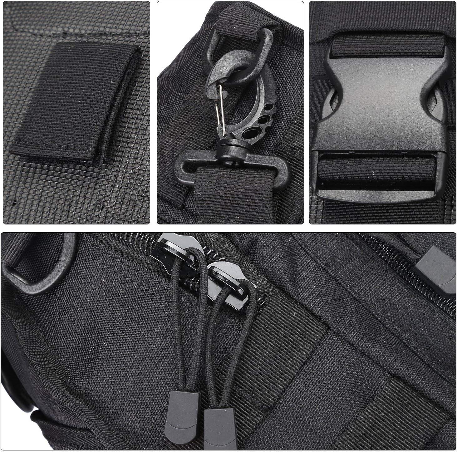 imageG4Free Outdoor Tactical Bag Backpack Military Sport Bag Pack Sling Shoulder Backpack Tactical Pack for Every Day CarryBlack