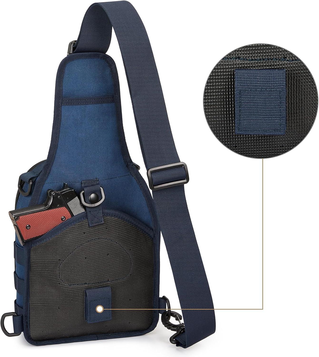 imageG4Free Outdoor Tactical Bag Backpack Military Sport Bag Pack Sling Shoulder Backpack Tactical Pack for Every Day CarryDark Blue