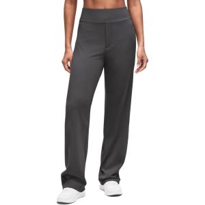 G4Free ShiftReady Women Dress Yoga Pants with Hidden Zipper Pockets High Waist Work Trousers Travel Slack Petite/Regular/Tall(Dark Gray)