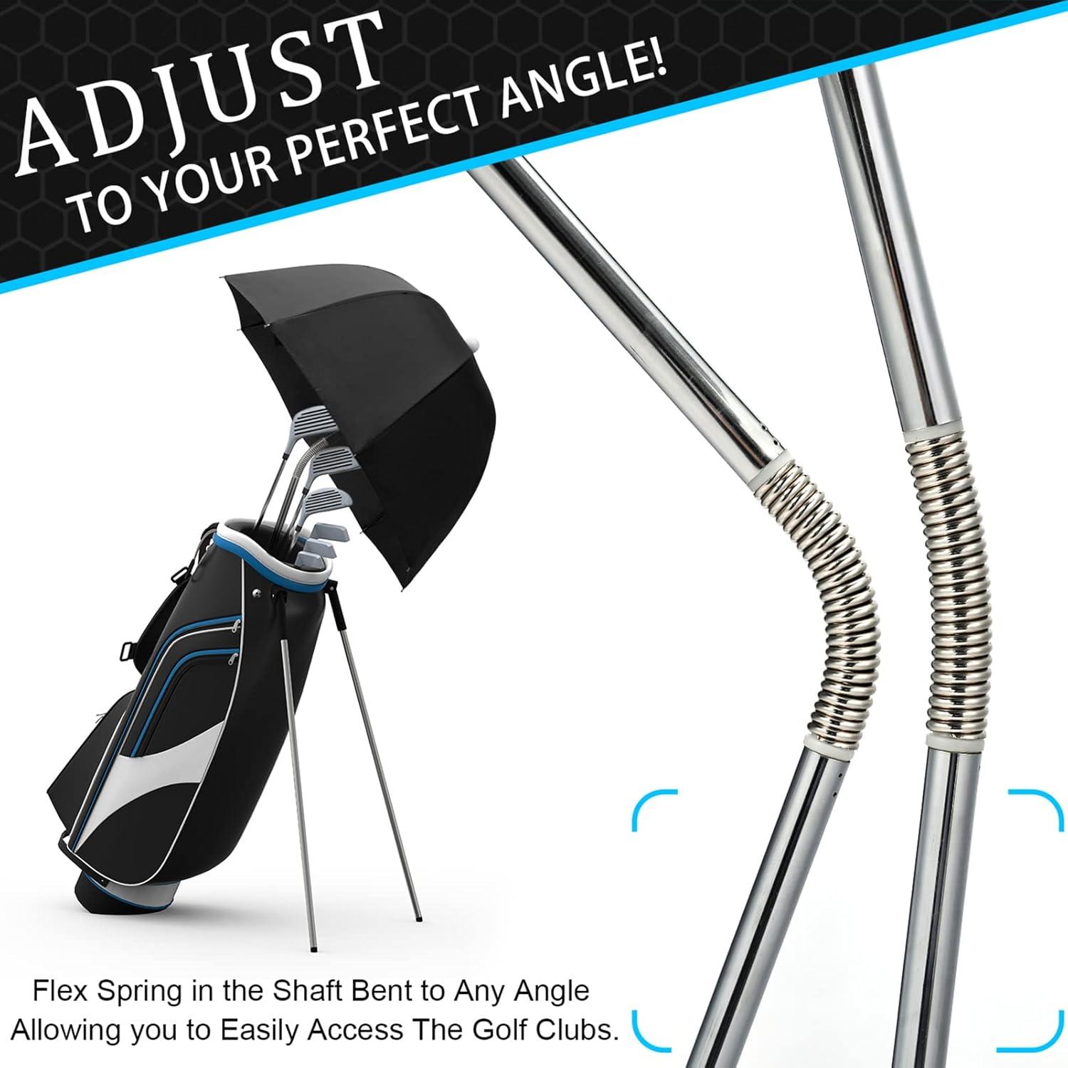 imageG4Free Golf Bag Umbrella for Club Protection Flex UmbrellaBlack