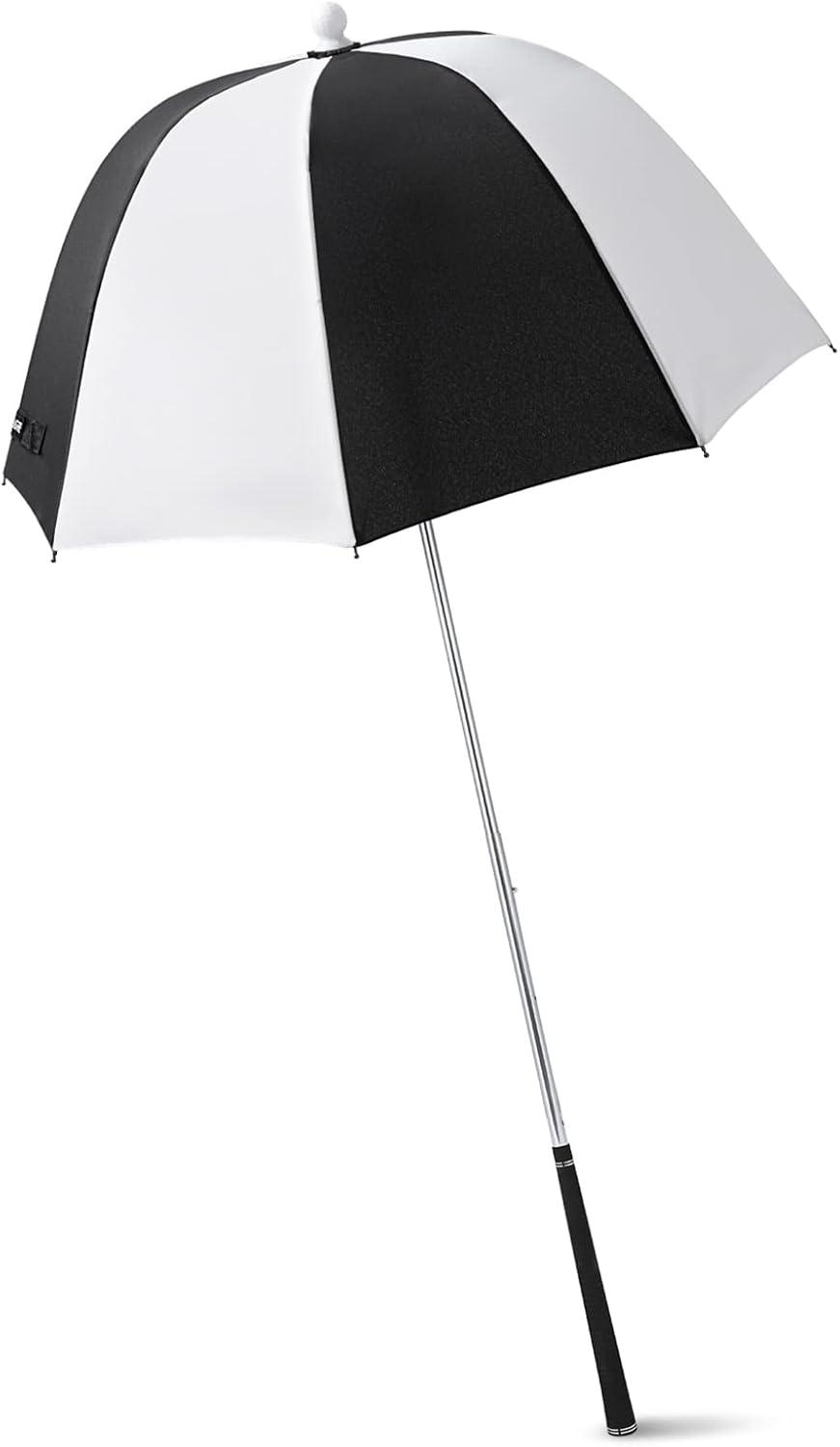 imageG4Free Golf Bag Umbrella for Club Protection Flex UmbrellaBlackWhite