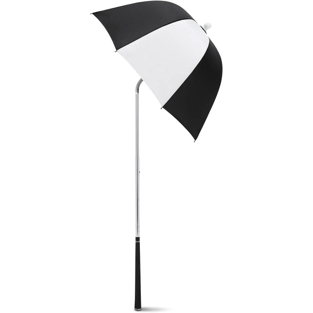 imageG4Free Golf Bag Umbrella for Club Protection Flex UmbrellaBlackWhite