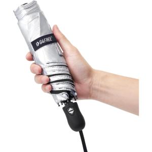G4Free Mini Ultralight Umbrella UPF 50+ UV Protection Compact Lightweight Travel Umbrella Super Slim Small Portable Automatic Open and Close,40 Inch(30D UV Silver/Black)