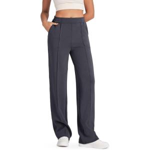 G4Free Smoofit Modal Soft Women Wide Leg Sweatpants Yoga Pants Casual Lounge Trousers Short/Petite/Regular/Tall/Extra Tall(Dark Grey)