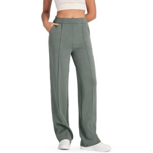 G4Free Smoofit Modal Soft Women Wide Leg Sweatpants Yoga Pants Casual Lounge Trousers Short/Petite/Regular/Tall/Extra Tall(Grey Sage)