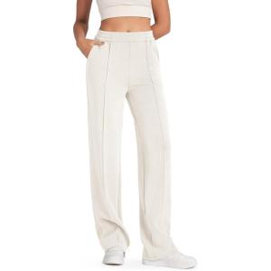 G4Free Smoofit Modal Soft Women Wide Leg Sweatpants Yoga Pants Casual Lounge Trousers Short/Petite/Regular/Tall/Extra Tall(Ivory)
