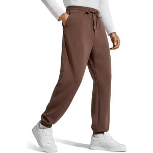 G4Free Men’s Smoofit Fleece Lined Joggers Pants Winter Thermal Sweatpants Warm Casual Lounge Drawstring with Pockets(Coffee Brown)