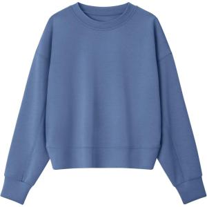 G4Free Smoofit Modal Soft Women’s Sweatshirts Long Sleeve Crewneck Pullover Loose Fit Casual Tops(Denim Blue)