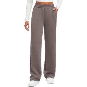 G4Free Smoofit Modal Soft Wide Leg Sweatpants for Women High Waisted Casual Lounge Travel Pants with Pockets(Taupe)