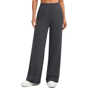 G4Free Smoofit Wide Leg Sweatpants for Women Narrow Elastic Waistband | Modal Soft Modal,Peach-fuzz Soft,Silky Smooth,High Waisted,Wide Leg,2 Side Pockets,for Casual or Travel(Dark Gray)