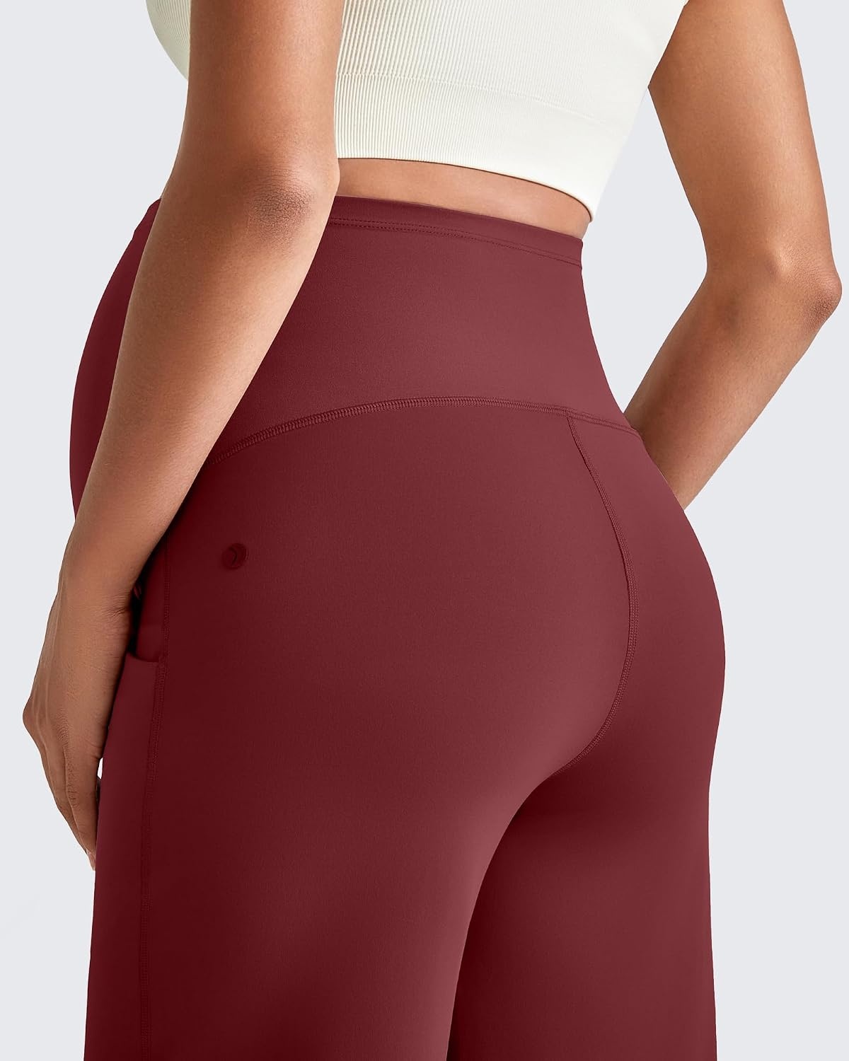 image:imageG4Free EverGoing Maternity Dress Pants Pregnancy Trousers Over the BellyWine