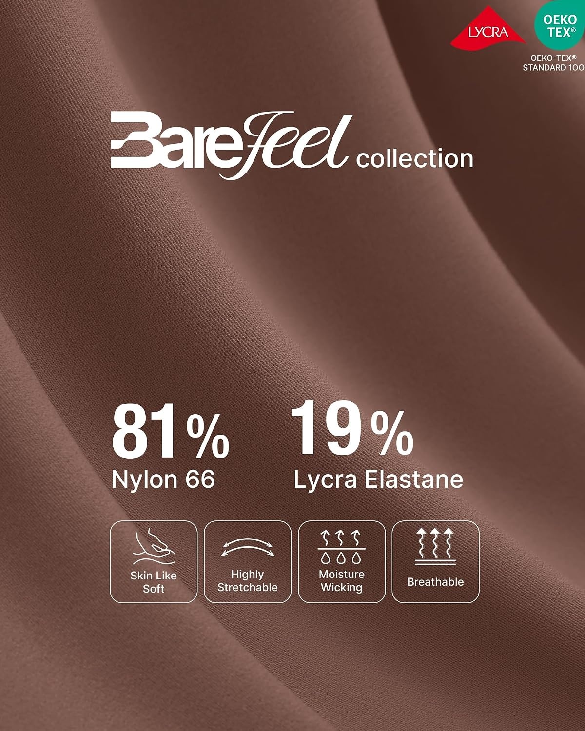 image:imageG4Free BareFeel Maternity Flare Leggings Pregnancy Dress Pants for WorkCoffee Brown