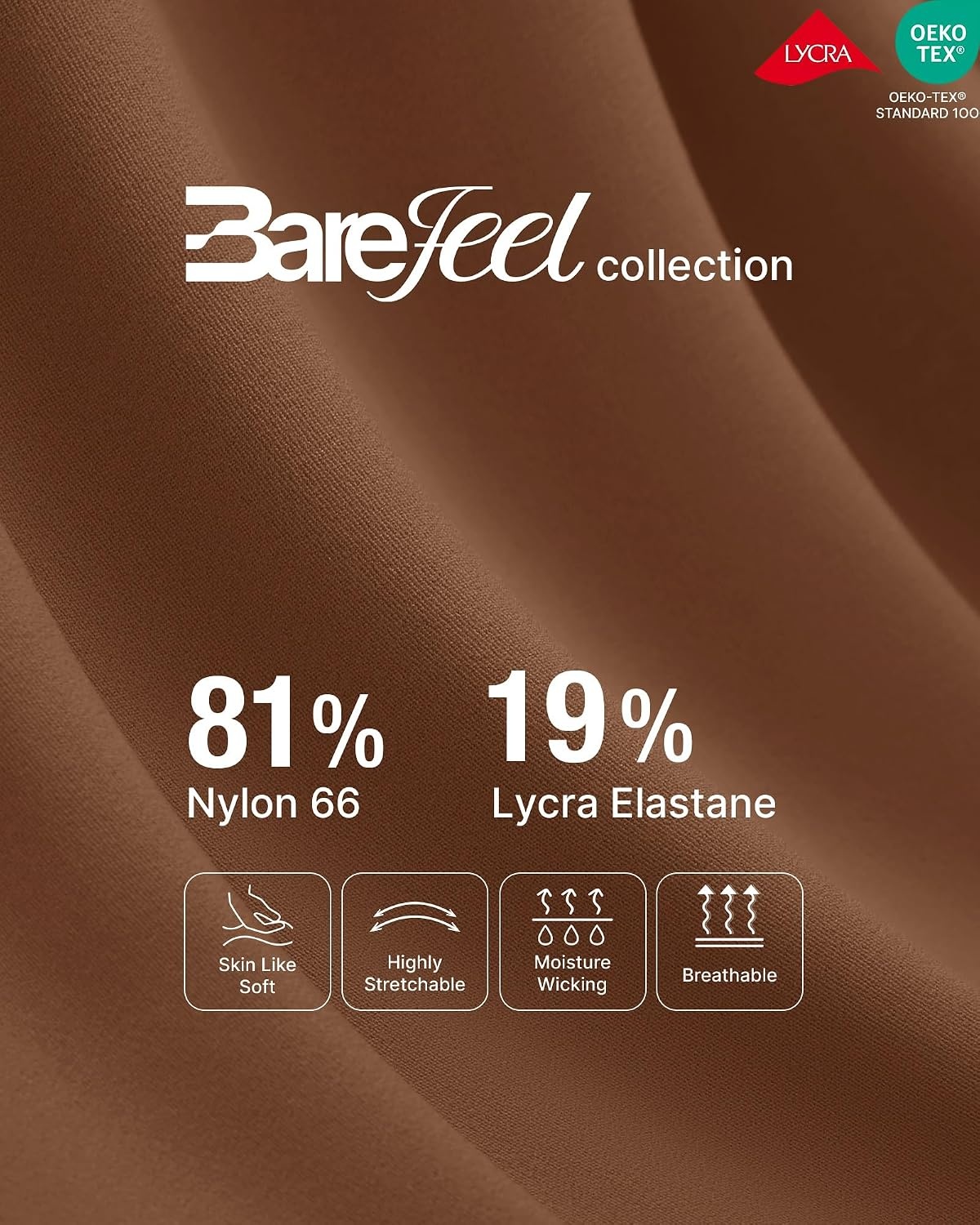 image:imageG4Free BareFeel Maternity Flare Leggings Pregnancy Dress Pants for WorkDark Coffee
