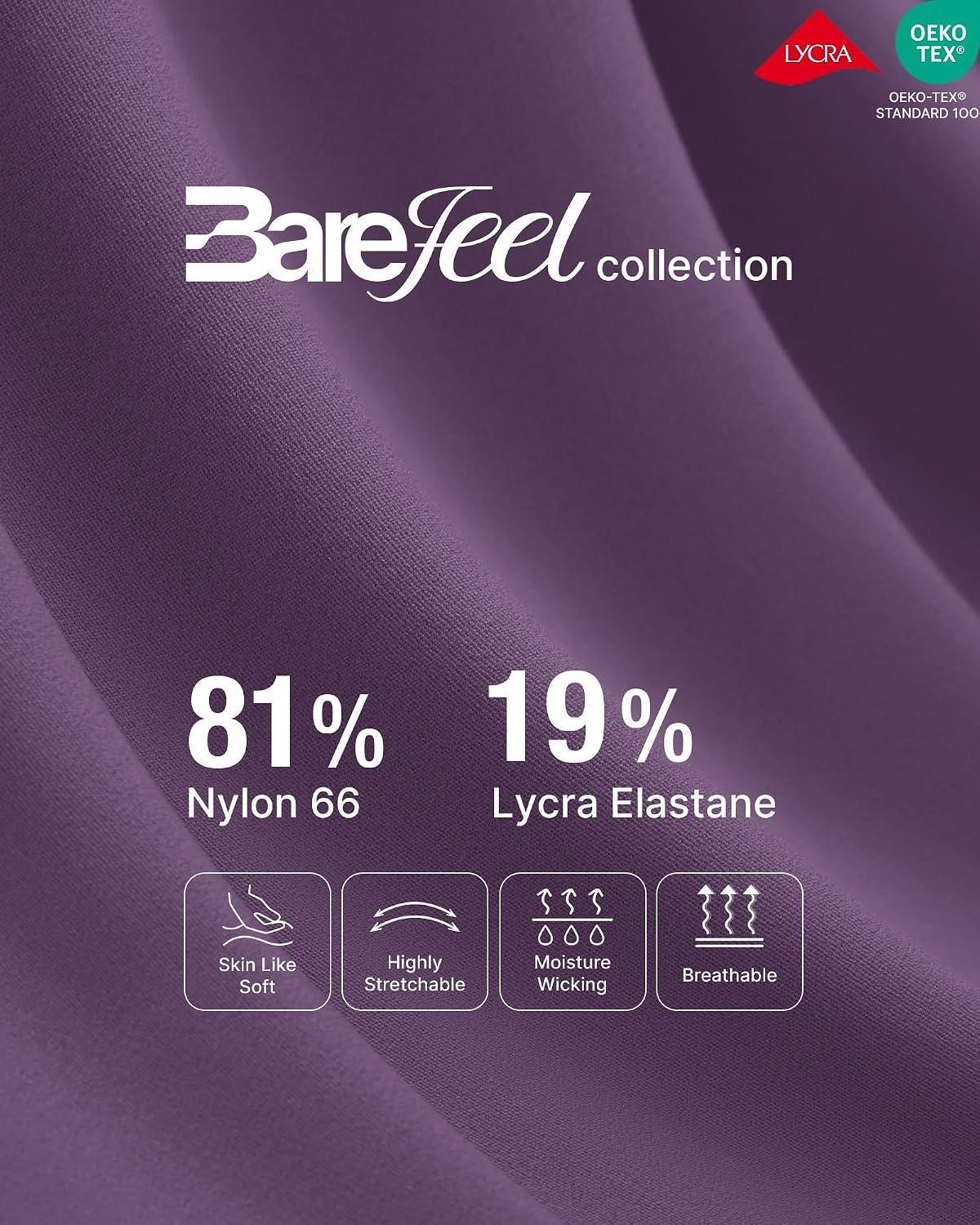 image:imageG4Free BareFeel Maternity Flare Leggings Pregnancy Dress Pants for WorkGrape Purple