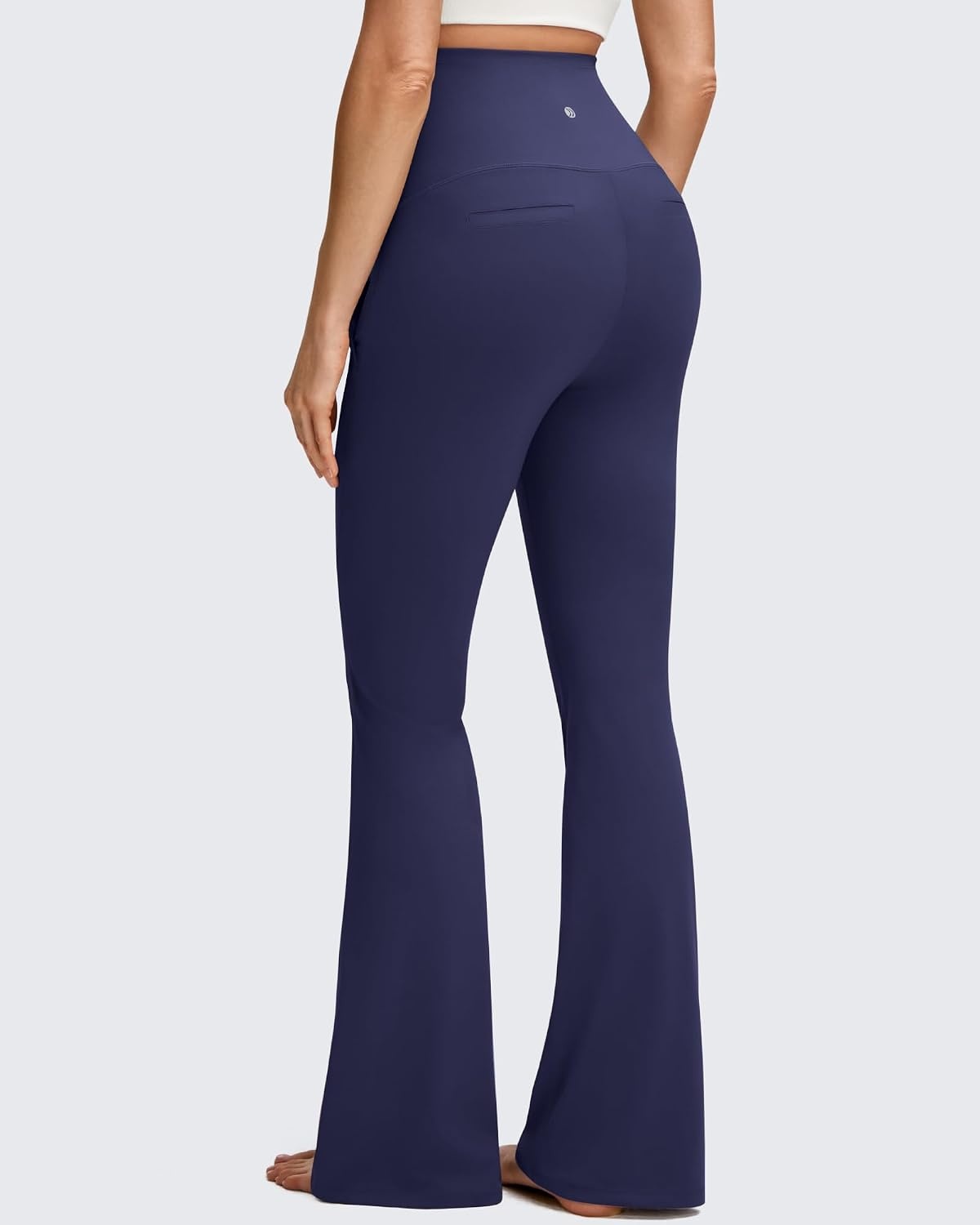 image:imageG4Free BareFeel Maternity Flare Leggings Pregnancy Dress Pants for WorkRoyal Blue