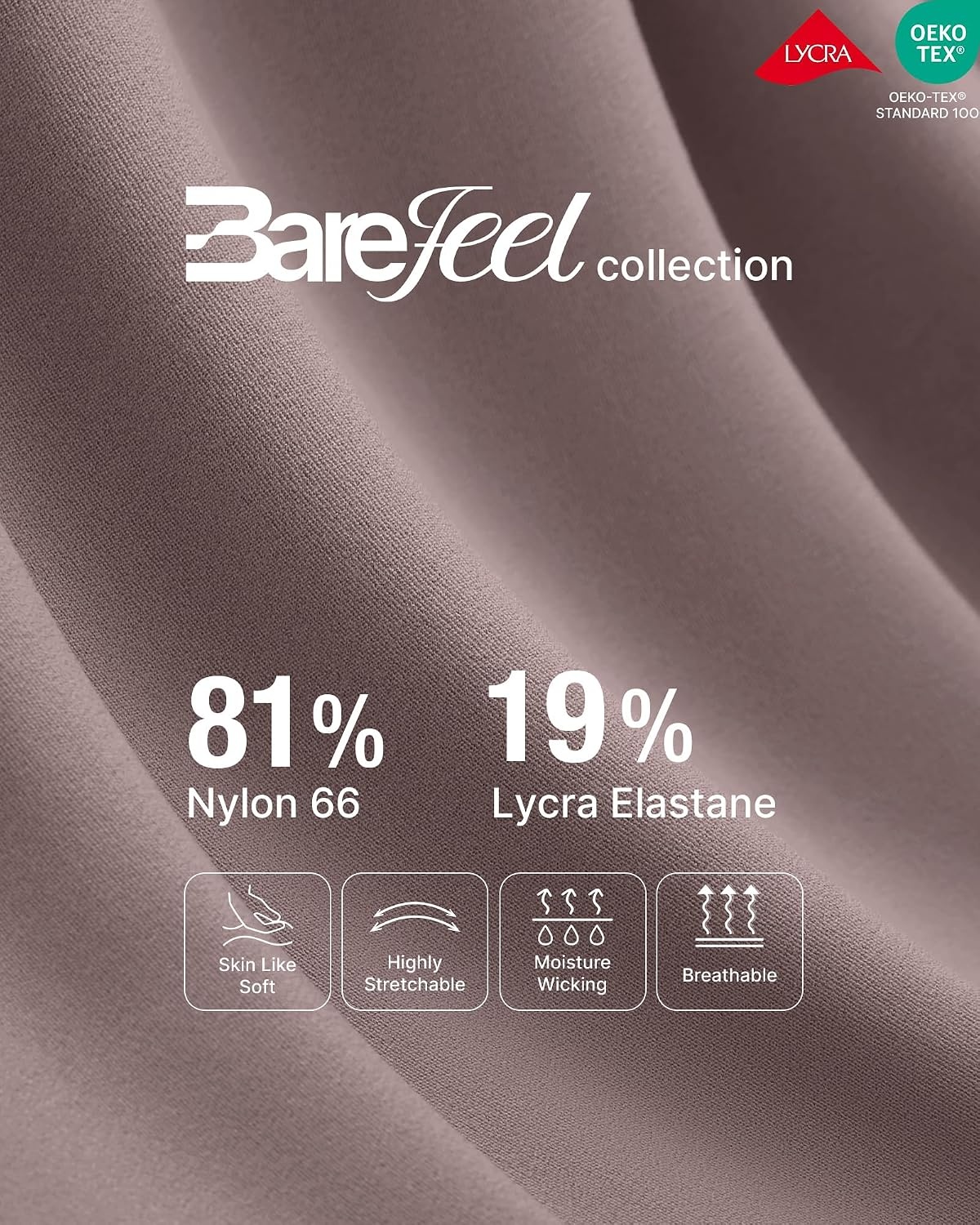 image:imageG4Free BareFeel Maternity Flare Leggings Pregnancy Dress Pants for WorkTaupe