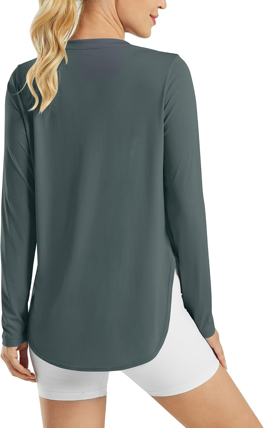 image:imageG4Free Lightbreeze Womens UPF 50 UV Sun Shirts Long Sleeve Workout TopsGrey Sage