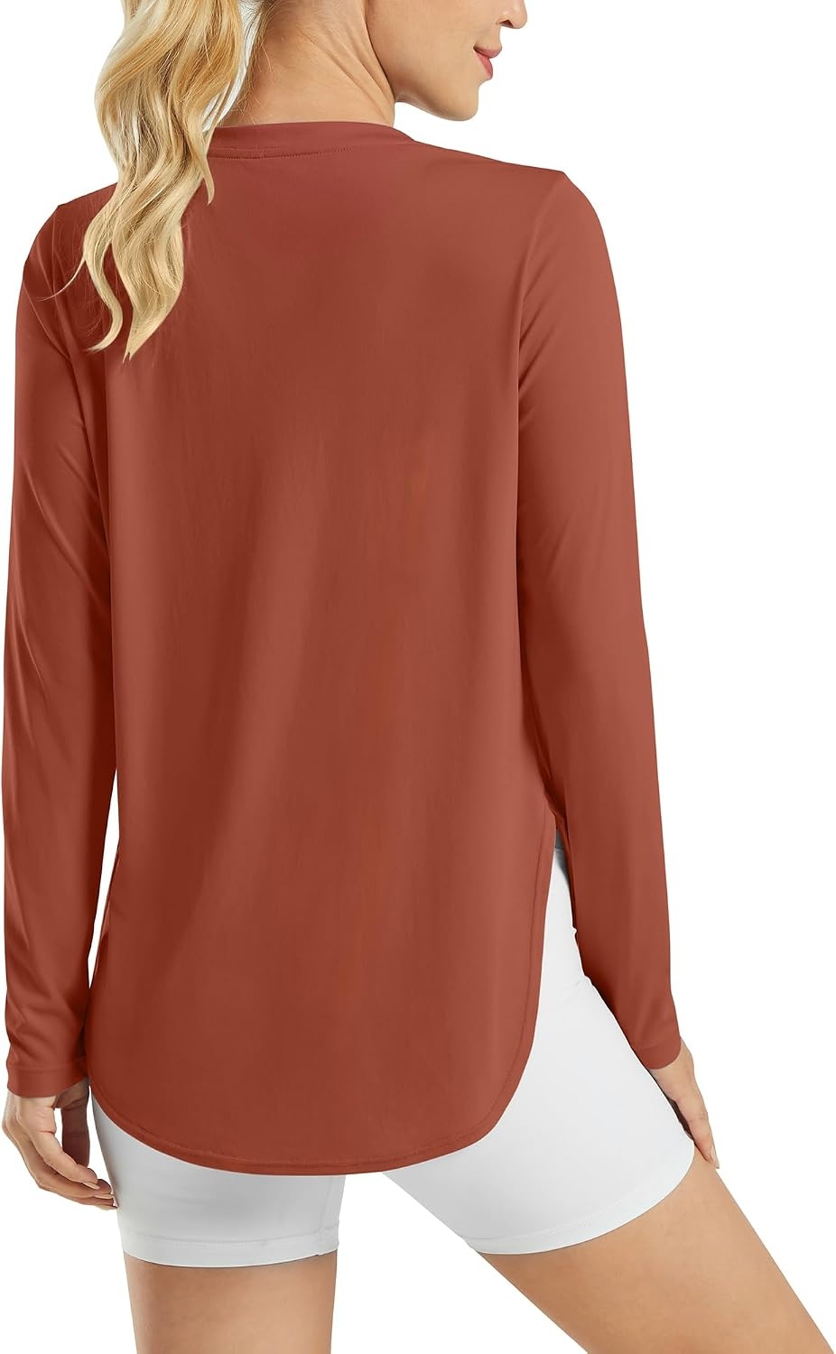 image:imageG4Free Lightbreeze Womens UPF 50 UV Sun Shirts Long Sleeve Workout TopsJam Brown