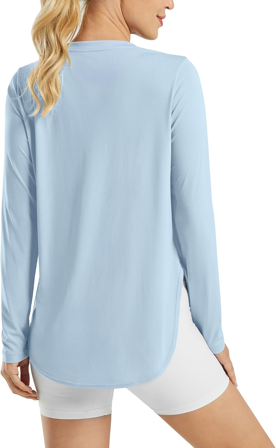 image:imageG4Free Lightbreeze Womens UPF 50 UV Sun Shirts Long Sleeve Workout TopsLight Denim