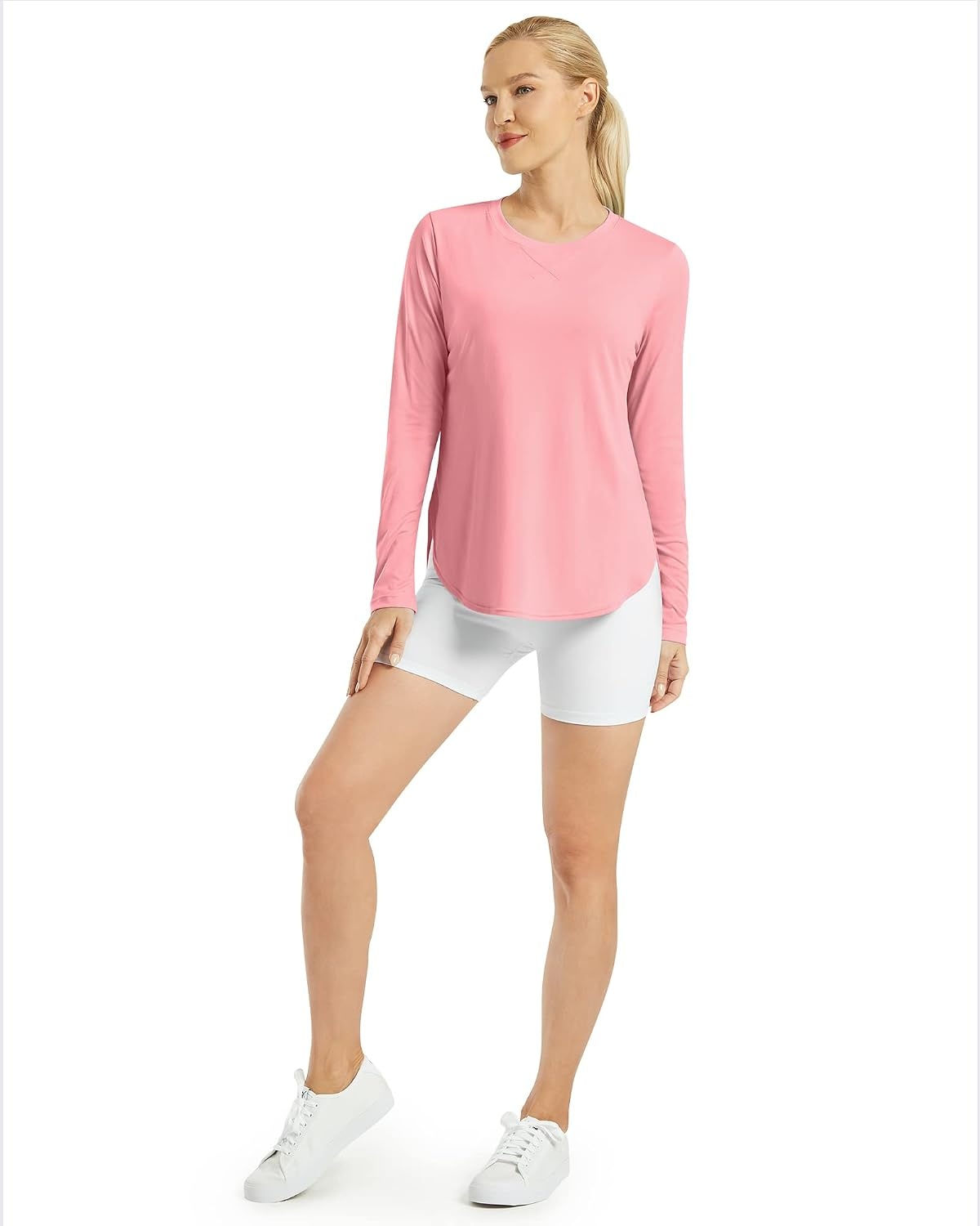 image:imageG4Free Lightbreeze Womens UPF 50 UV Sun Shirts Long Sleeve Workout TopsPink