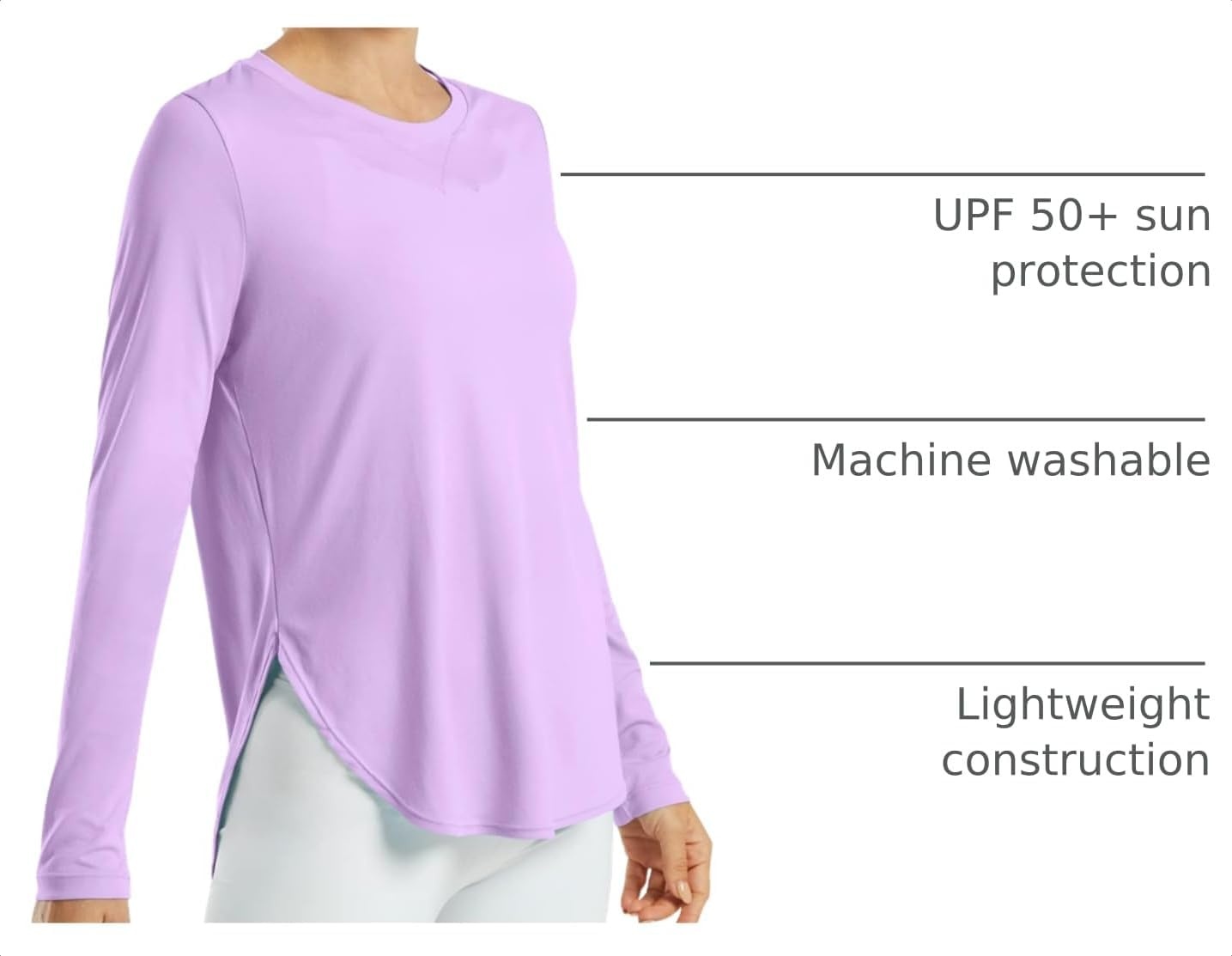 image:imageG4Free Lightbreeze Womens UPF 50 UV Sun Shirts Long Sleeve Workout TopsPurple