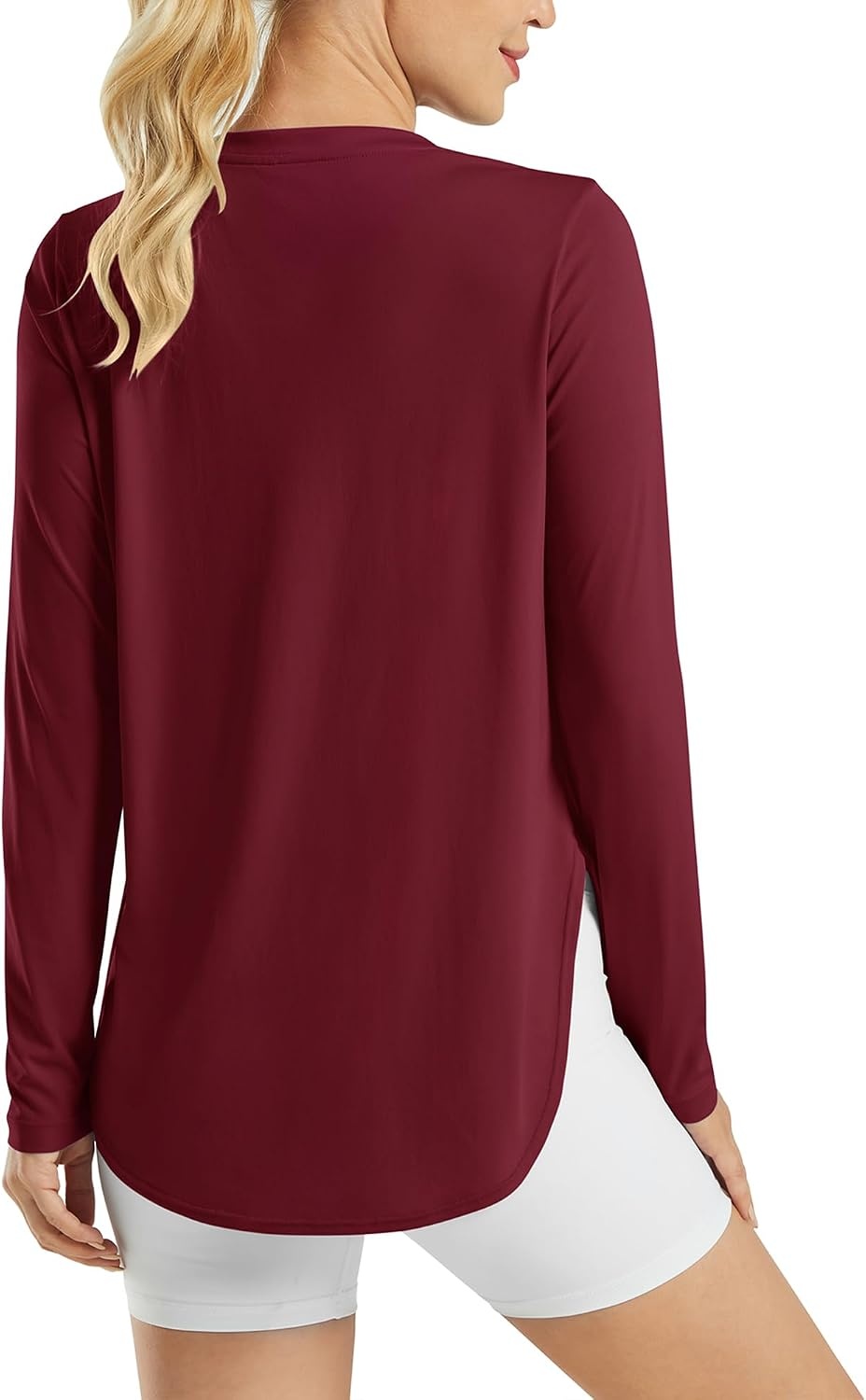 image:imageG4Free Lightbreeze Womens UPF 50 UV Sun Shirts Long Sleeve Workout TopsWine Red