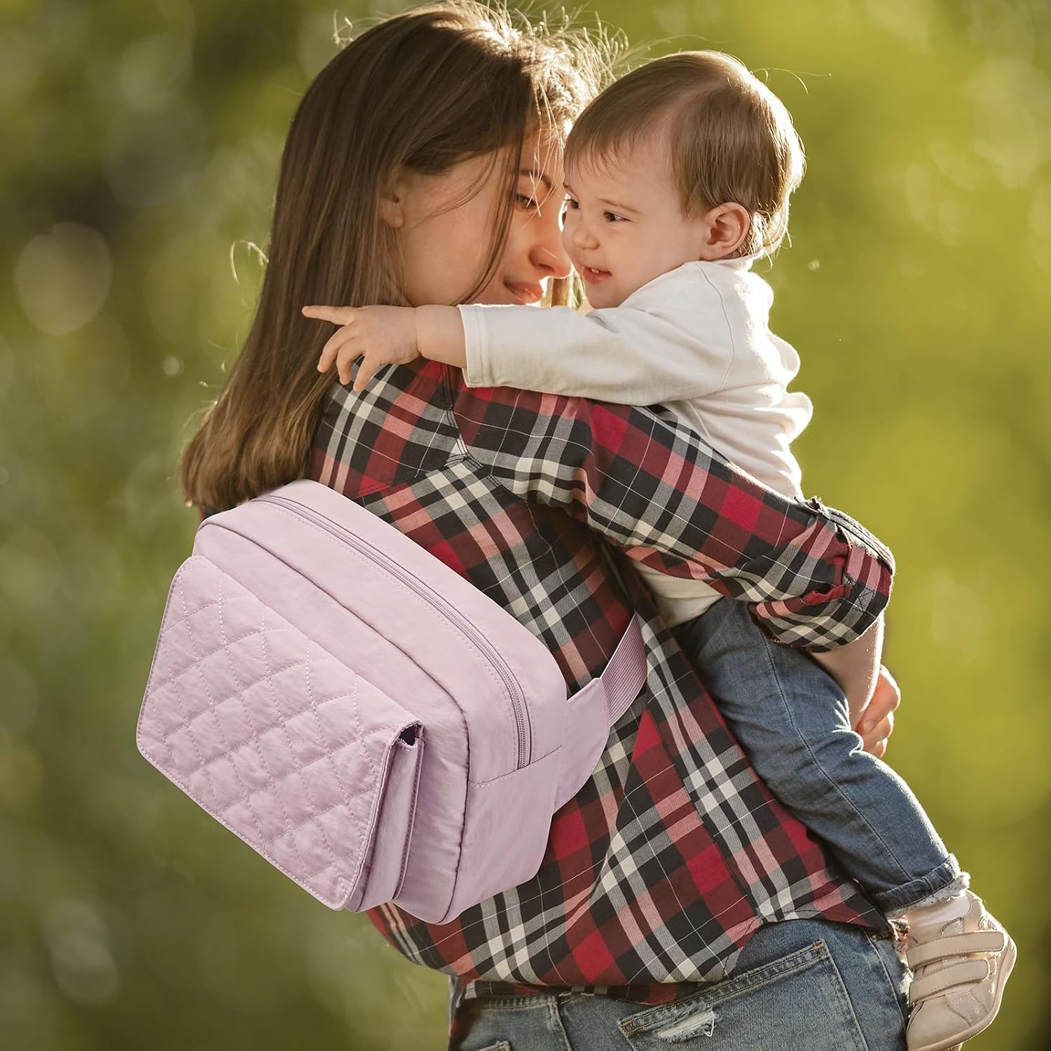 image:imageG4Free Small Diaper Bag Mini Sling Diaper Bag with Portable Changing PadPink