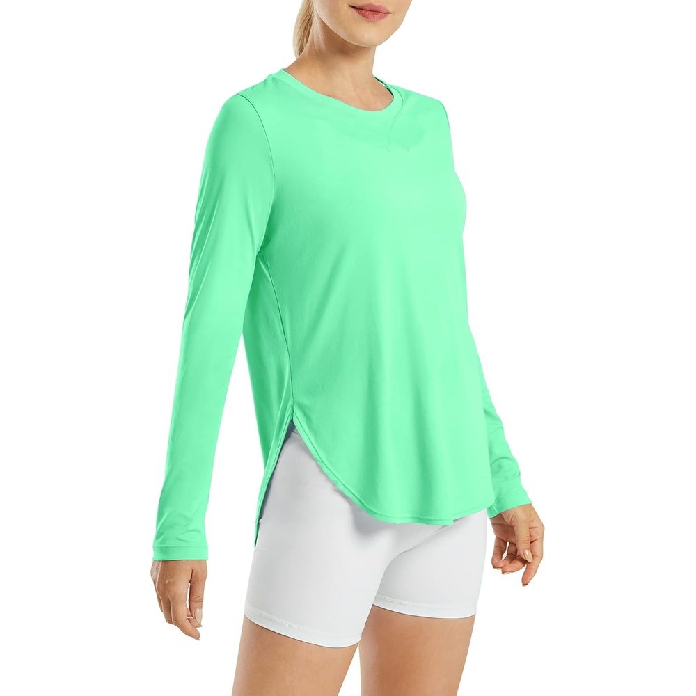 image:imageG4Free Lightbreeze Womens UPF 50 UV Sun Shirts Long Sleeve Workout TopsMint Green