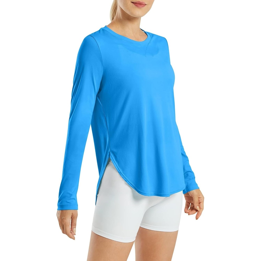image:imageG4Free Lightbreeze Womens UPF 50 UV Sun Shirts Long Sleeve Workout TopsOcean Blue
