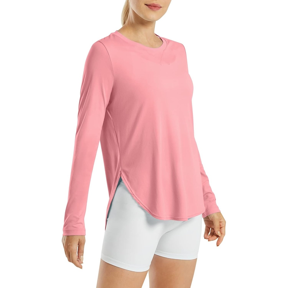 image:imageG4Free Lightbreeze Womens UPF 50 UV Sun Shirts Long Sleeve Workout TopsPink