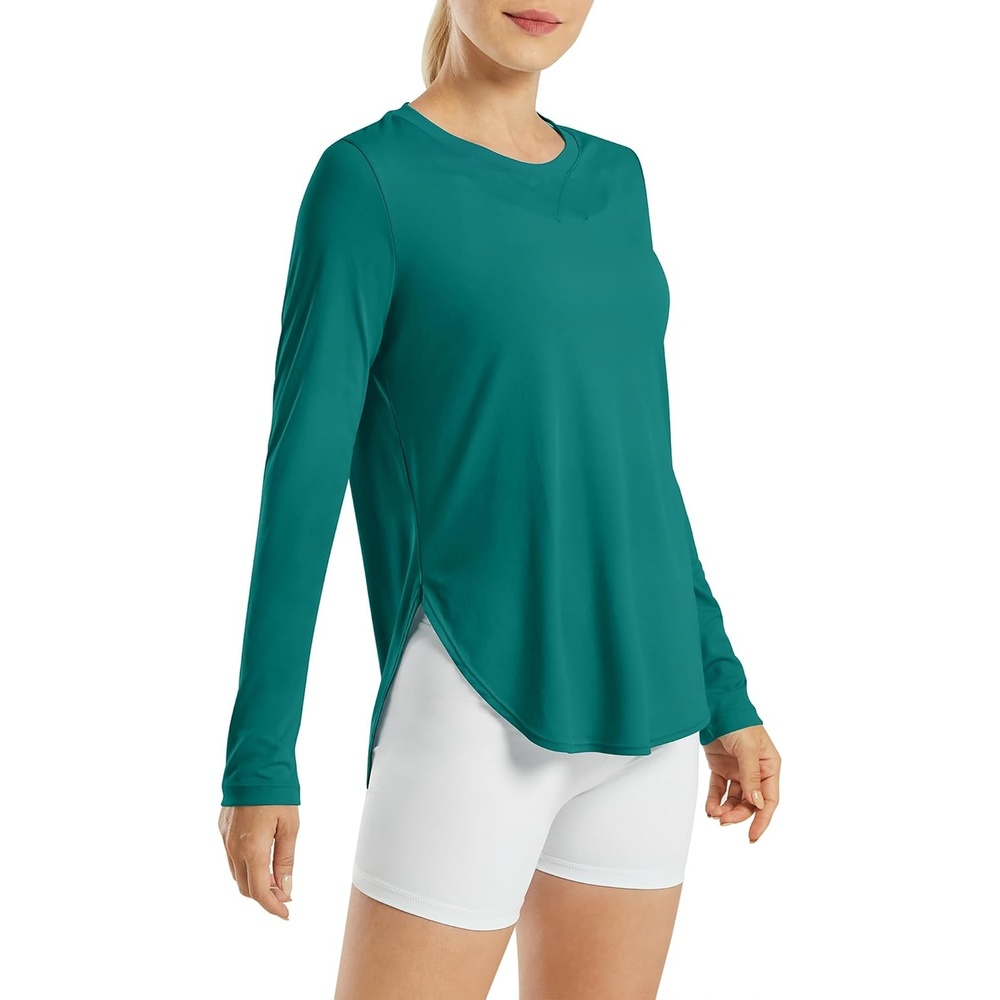 image:imageG4Free Lightbreeze Womens UPF 50 UV Sun Shirts Long Sleeve Workout TopsTeal