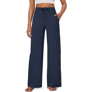 G4Free EverGoing Wide Leg Yoga Pants for Women Sweatpants with Pockets(Dark Navy)