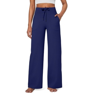G4Free EverGoing Wide Leg Yoga Pants for Women Sweatpants with Pockets(Royal Blue)