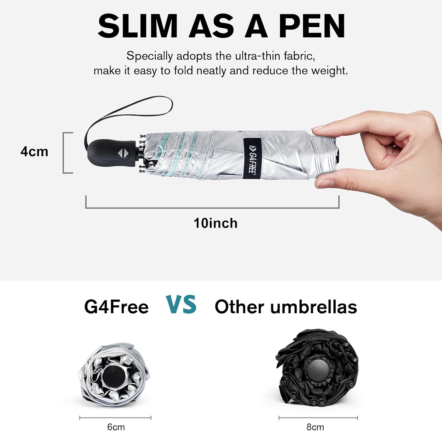 image:imageG4Free 40 Inch UV Protection Travel Compact Mini Sun UmbrellaLake Blue