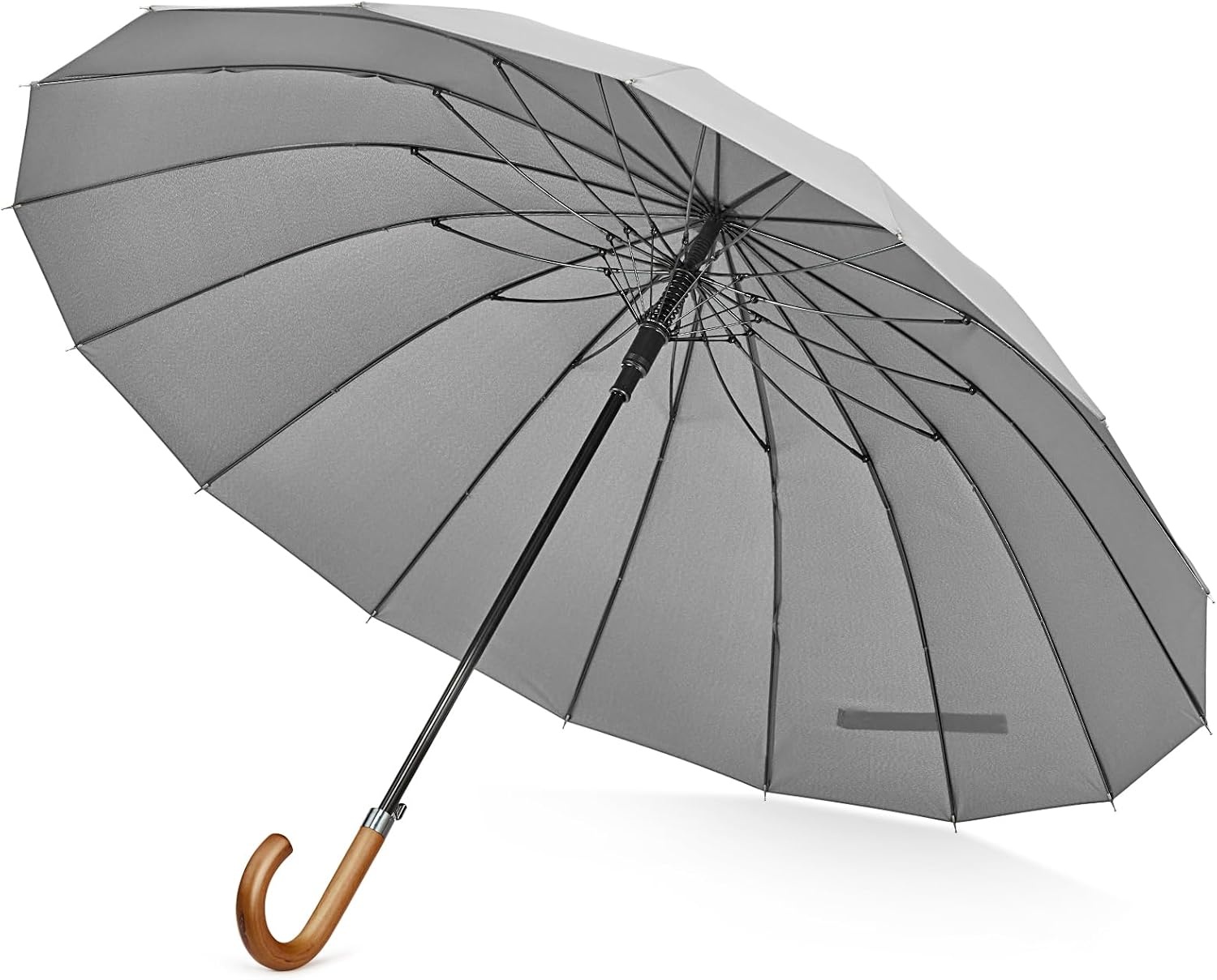 image:imageG4Free 54 Inch Large Umbrella for Rain Auto Open Golf Umbrella for 2 PeopleGrey