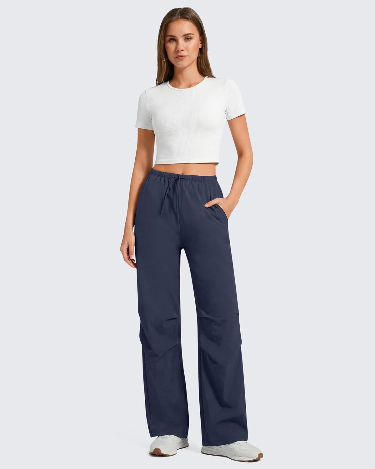 image:imageG4Free Womens Hiking Parachute Pants Lightweight UPF 50Dark Navy