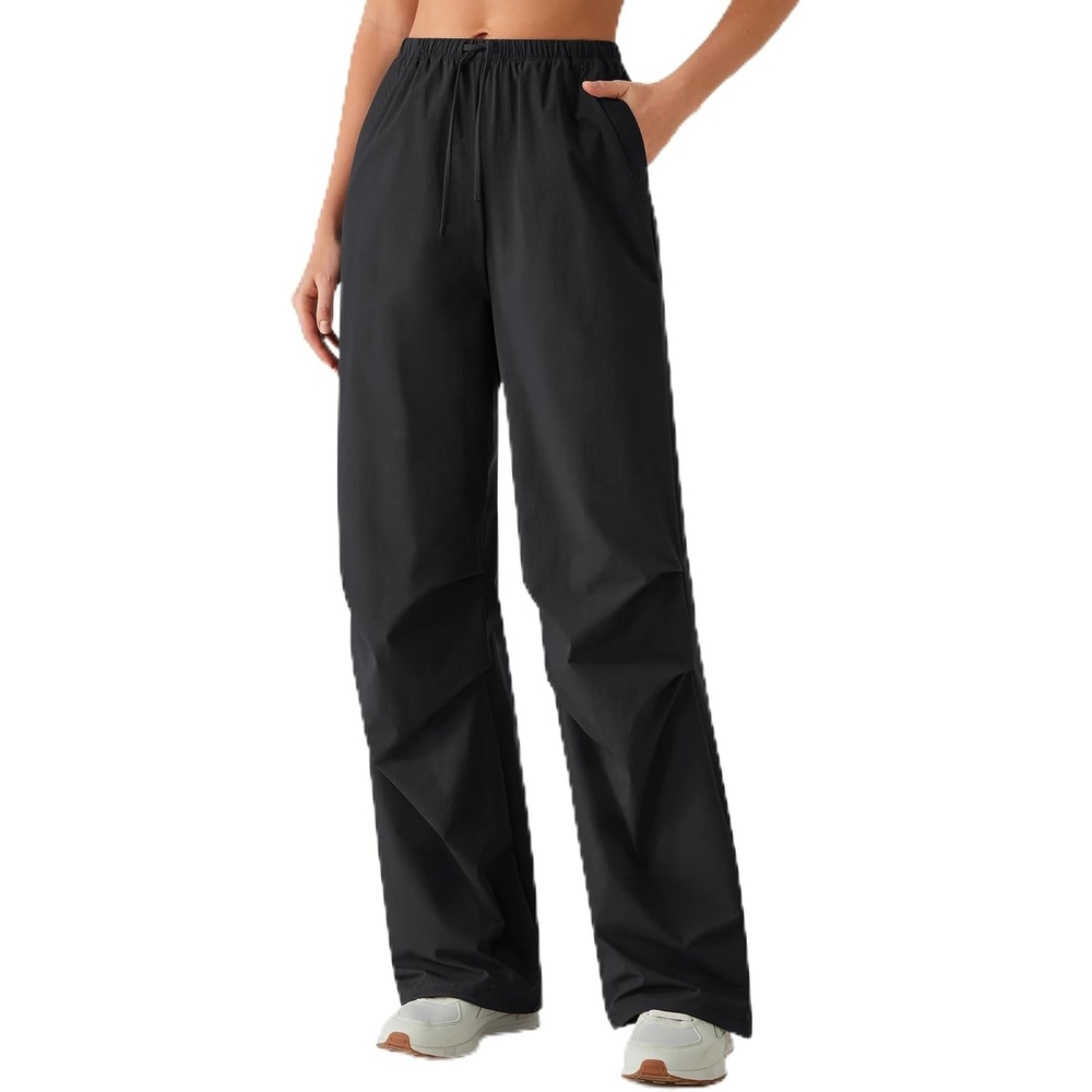 image:imageG4Free Womens Hiking Parachute Pants Lightweight UPF 50Black