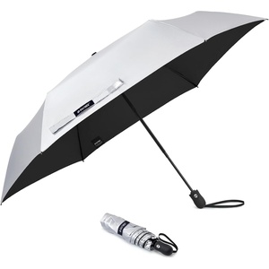 G4Free 40 Inch UV Protection Travel Compact Mini Sun Umbrella(Black)