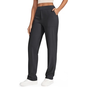 G4Free ShiftReady Women’s Dress Work Pants with Pockets Yoga Straight Leg(Black)