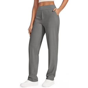 G4Free ShiftReady Women’s Dress Work Pants with Pockets Yoga Straight Leg(Mocha Brown)