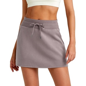 G4Free Smoofit Modal Soft A Line Casual Skirt for Women with 2 Side Pockets(Taupe)